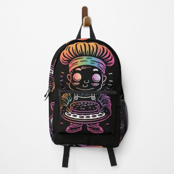 Item preview, A colorful chef proudly displays his delicious creation. designed and sold by Mianku | Für das Leben.