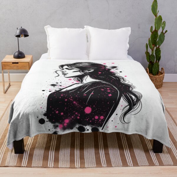 Item preview, Dark curls, gentle gaze, mystery in her heart designed and sold by Mianku | Für das Leben.