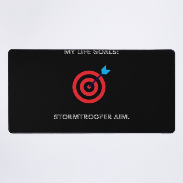 Item preview, My Life Goals Stormtrooper Aim Funny Sci Fi Parody designed and sold by Mircea786.