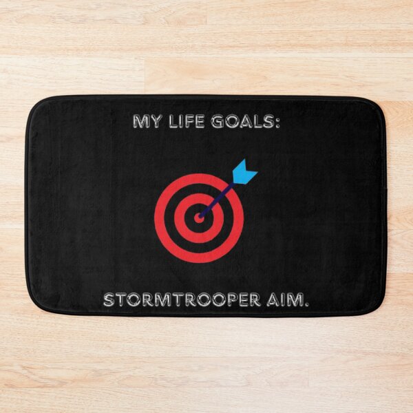 Item preview, My Life Goals Stormtrooper Aim Funny Sci Fi Parody designed and sold by Mircea786.