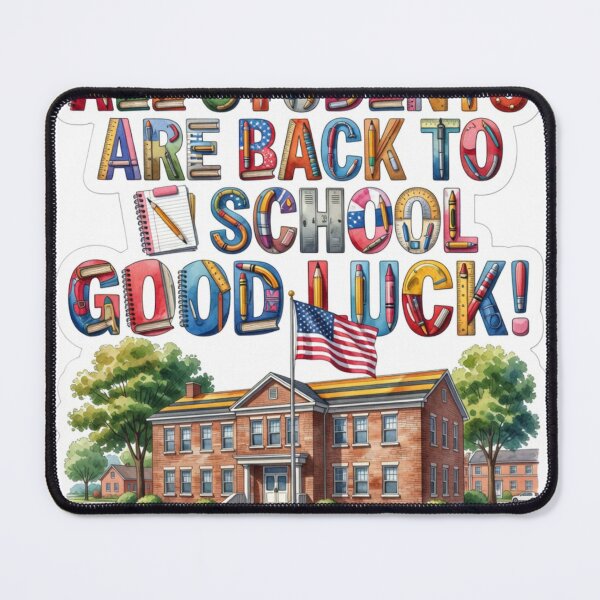Item preview, USA Back To School Sticker designed and sold by Imaginarium of Chaos falcon88 .
