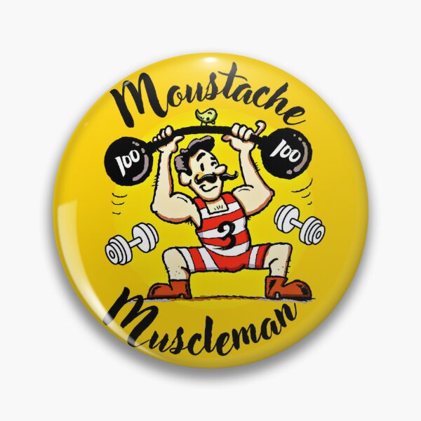 Item preview, The Moustache Muscleman designed and sold by DEZINOMANIA.