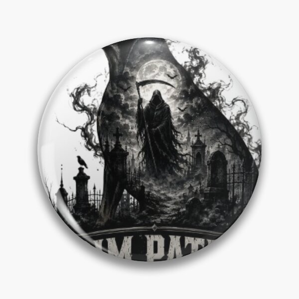 Item preview, Grim Patrol Final Shift Doberman Halloween Grim Reaper Cemetery designed and sold by KnrNazimTHRE4DS.