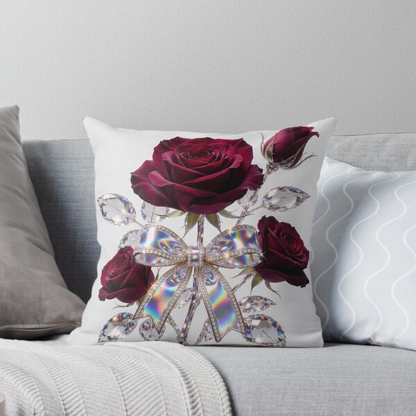 Item preview, Burgundy Roses with Holographic Bow designed and sold by CooksCreators.