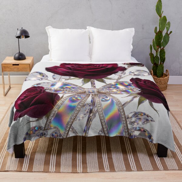 Item preview, Burgundy Roses with Holographic Bow designed and sold by CooksCreators.