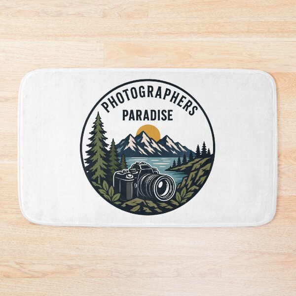 Item preview, Photographers Paradise - Vintage Outdoor Mountain Camera Badge designed and sold by TontikDesign.
