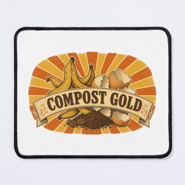 Item preview, Compost Gold Shirt, Vintage Label Style Composting T-Shirt, Retro Sunburst Garden Gift Tee, Funny Compost Scraps Graphic Shirt designed and sold by TshirtsLabs.
