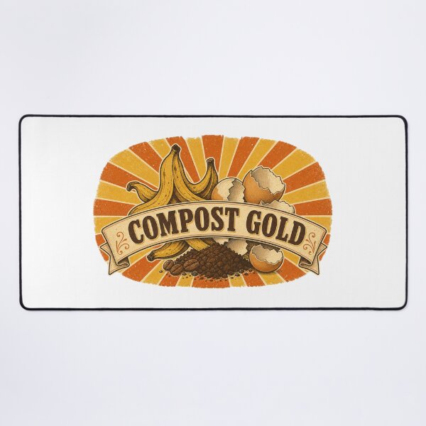 Item preview, Compost Gold Shirt, Vintage Label Style Composting T-Shirt, Retro Sunburst Garden Gift Tee, Funny Compost Scraps Graphic Shirt designed and sold by TshirtsLabs.