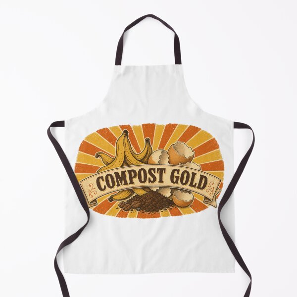 Item preview, Compost Gold Shirt, Vintage Label Style Composting T-Shirt, Retro Sunburst Garden Gift Tee, Funny Compost Scraps Graphic Shirt designed and sold by TshirtsLabs.