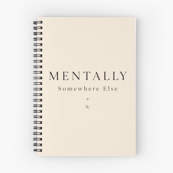 Item preview, Mentally Somewhere Else – Minimalist Typography Shirt | Soft Abundance | Quiet Luxury Aesthetic designed and sold by BeaVibes.