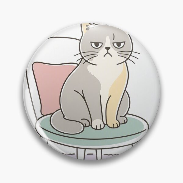 Item preview, Grumpy Cat sitting on a chair designed and sold by OnDutyDesigns.