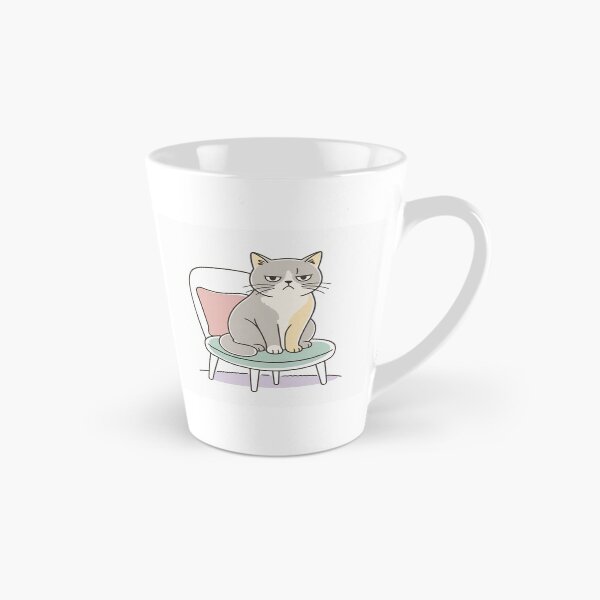 Item preview, Grumpy Cat sitting on a chair designed and sold by OnDutyDesigns.