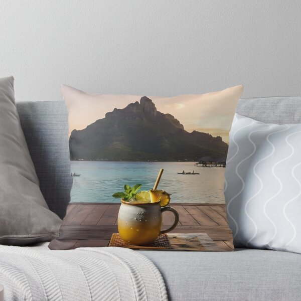 Item preview, Hanok Window to the World: Bora Bora Mount Otemanu Lagoon & Sunset | Fine Art Print designed and sold by SOOstudio73.