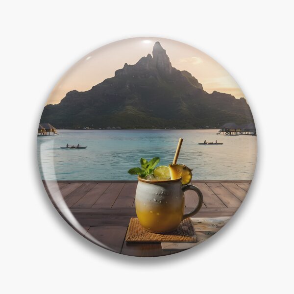 Item preview, Hanok Window to the World: Bora Bora Mount Otemanu Lagoon & Sunset | Fine Art Print designed and sold by SOOstudio73.