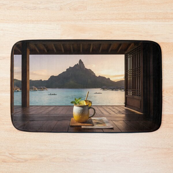 Item preview, Hanok Window to the World: Bora Bora Mount Otemanu Lagoon & Sunset | Fine Art Print designed and sold by SOOstudio73.