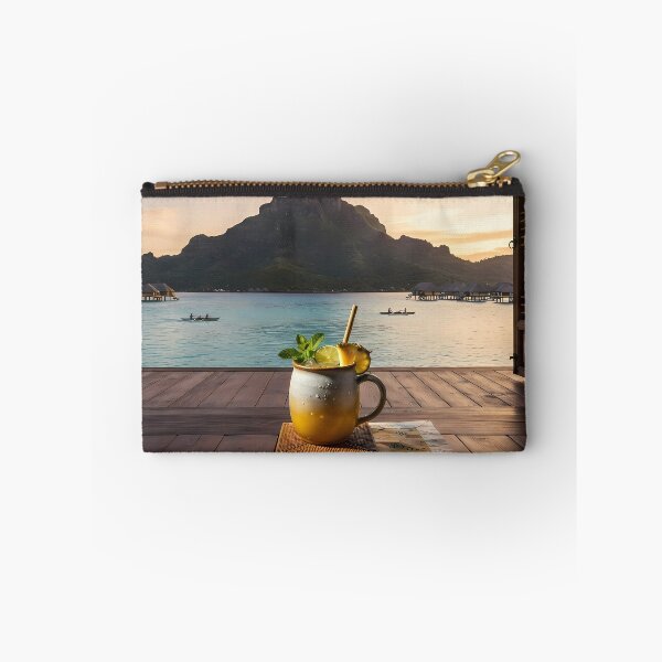 Item preview, Hanok Window to the World: Bora Bora Mount Otemanu Lagoon & Sunset | Fine Art Print designed and sold by SOOstudio73.