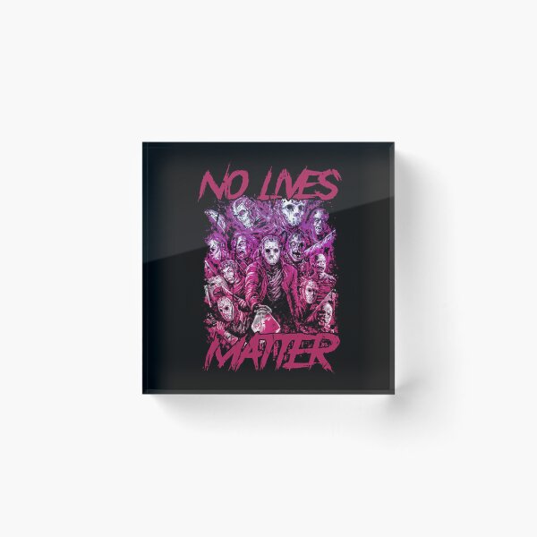 Item preview, No Lives Matter Pink Horror Slasher Squad Graphic designed and sold by Anselle.