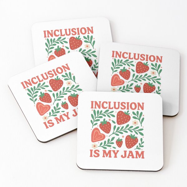 Item preview, Inclusion Is My Jam Shirt, Strawberry Graphic Tee, Inclusive Positive Message Design, Cute Fruit Lover Gift, Whimsical Summer Aesthetic designed and sold by Zumbiavia.