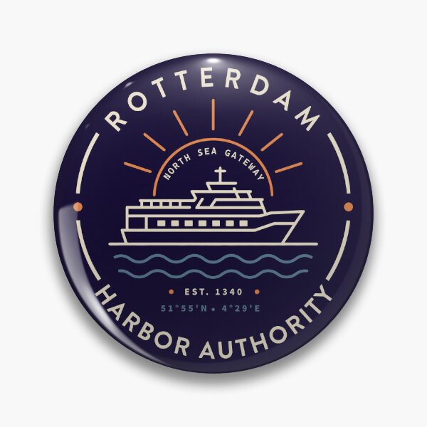 Item preview, Rotterdam Harbor Authority Vintage Maritime Badge  designed and sold by N72 Heritage.