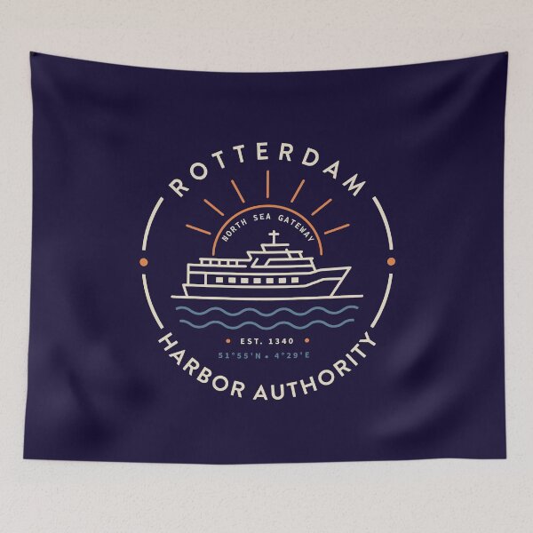 Item preview, Rotterdam Harbor Authority Vintage Maritime Badge  designed and sold by N72 Heritage.