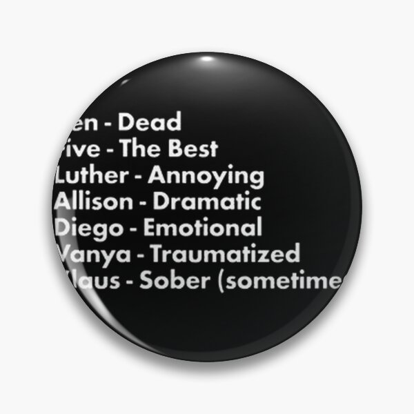 Item preview, The Umbrella Academy Quirky Character Quotes designed and sold by dagdagcarole.