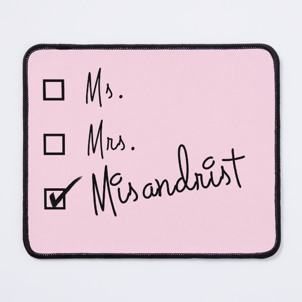 Item preview, Ms. Mrs. Misandrist Check box - Funny 4B Girl Power Feminist designed and sold by ICANTWithoutCOFFEE.