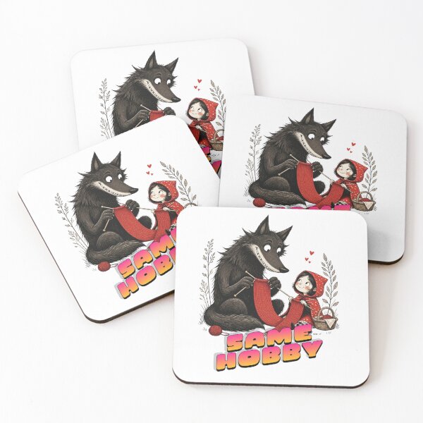 Item preview, Same Hobby – Wolf and Red Riding Hood designed and sold by logoraedesign.
