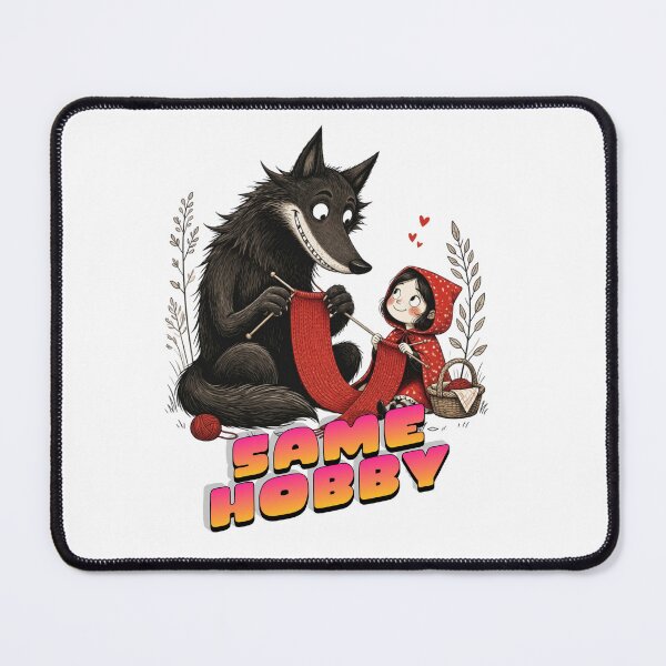 Item preview, Same Hobby – Wolf and Red Riding Hood designed and sold by logoraedesign.