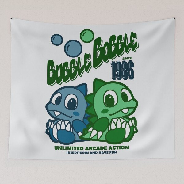 Item preview, Bubble Bobble 1986 designed and sold by Sarcastic Panda.