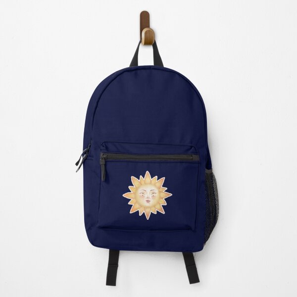 Item preview, Celestial Sun Art – Gold Vintage Sun Face on Navy Blue designed and sold by simh.