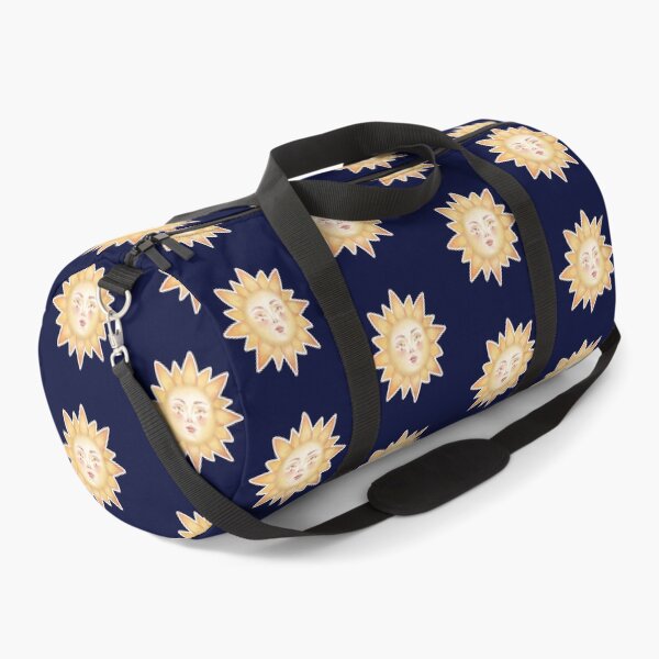 Item preview, Celestial Sun Art – Gold Vintage Sun Face on Navy Blue designed and sold by simh.