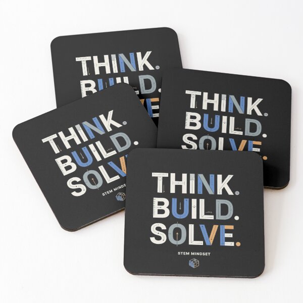 Item preview, Think Build Solve | Premium STEM Engineering Typography designed and sold by Amr Darwish Graphic designer.