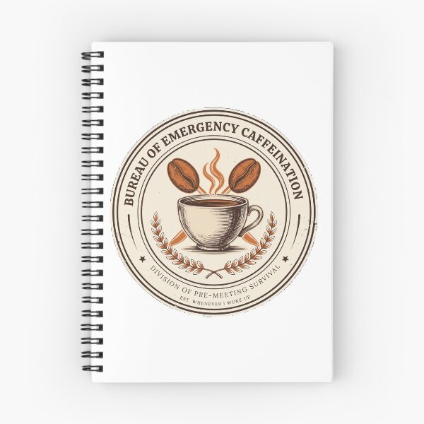 Item preview, Bureau of Emergency Caffeination - Funny Coffee Lover Badge designed and sold by HeeShirt.