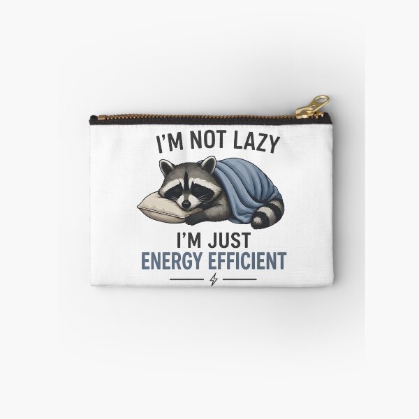 Item preview, I'm Not Lazy I'm Just Energy Efficient Shirt, Funny Raccoon Graphic Tee, Lazy Animal Humor Gift, Cute Cozy Introvert Design designed and sold by Catspeachy.