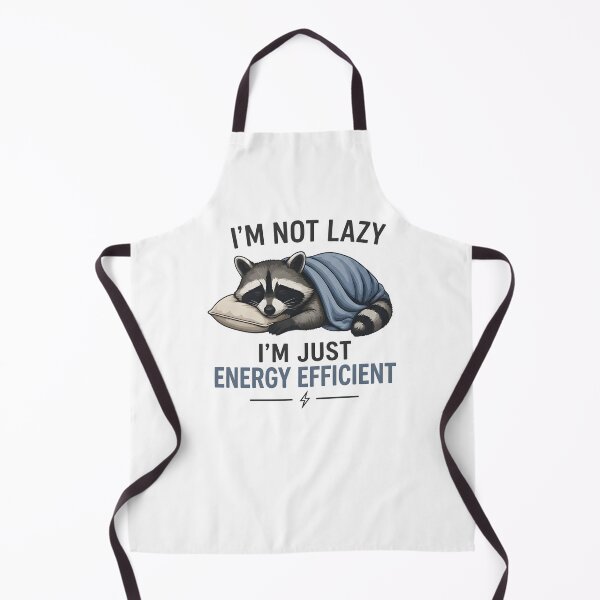 Item preview, I'm Not Lazy I'm Just Energy Efficient Shirt, Funny Raccoon Graphic Tee, Lazy Animal Humor Gift, Cute Cozy Introvert Design designed and sold by Catspeachy.