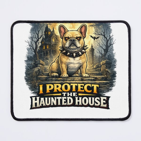 Item preview, I Protect The Haunted House French Bulldog Halloween Frenchie designed and sold by KnrNazimTHRE4DS.