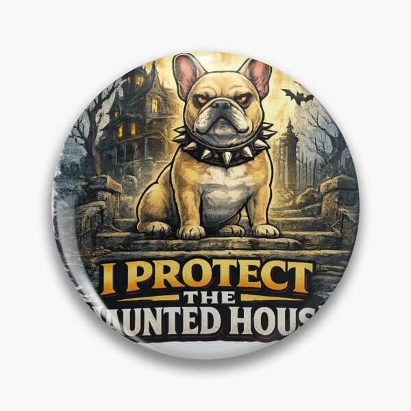 Item preview, I Protect The Haunted House French Bulldog Halloween Frenchie designed and sold by KnrNazimTHRE4DS.