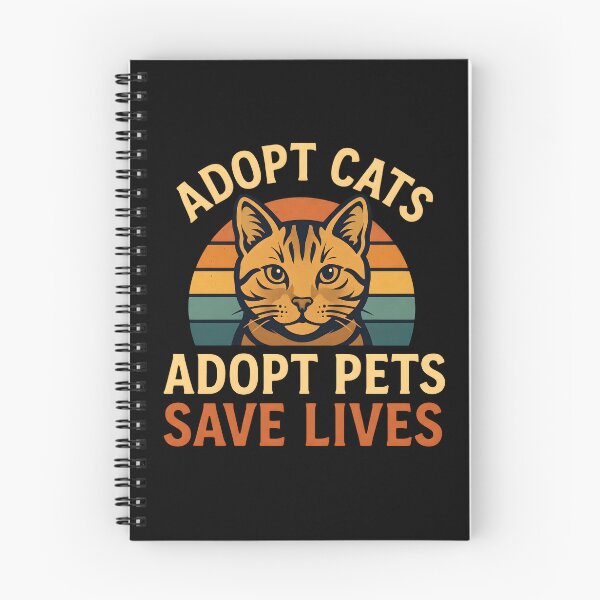 Item preview, Adopt Cats Adopt Pets Save Lives Animal Rescue Retro Tabby Cat Sunset designed and sold by Photo-Sphere101.