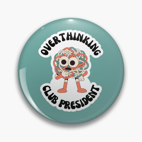 Item preview, Overthinking Club President Retro Mascot designed and sold by SlapHappyStudio.