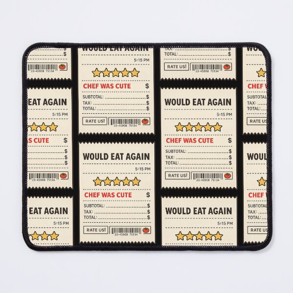 Item preview, Would Eat Again Chef Was Cute Funny Restaurant Receipt designed and sold by TeeTimeTreasure.