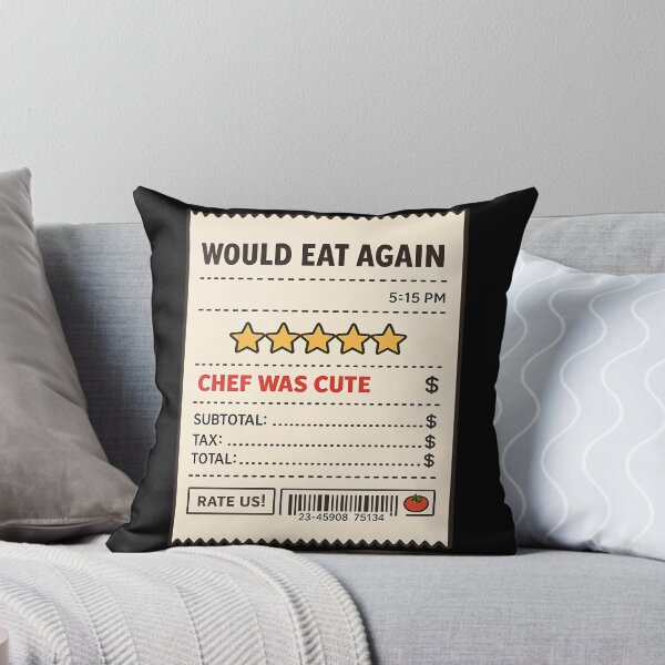 Item preview, Would Eat Again Chef Was Cute Funny Restaurant Receipt designed and sold by TeeTimeTreasure.