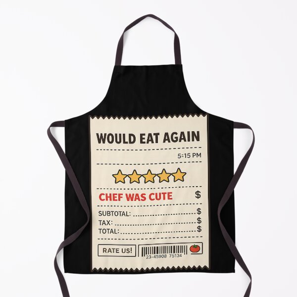 Item preview, Would Eat Again Chef Was Cute Funny Restaurant Receipt designed and sold by TeeTimeTreasure.