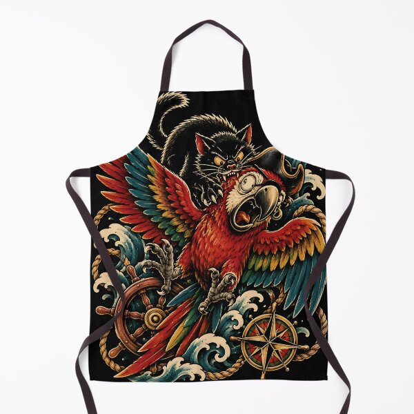 Item preview, Pirate Parrot Black Cat Ocean Adventure designed and sold by JasKei-Designs.
