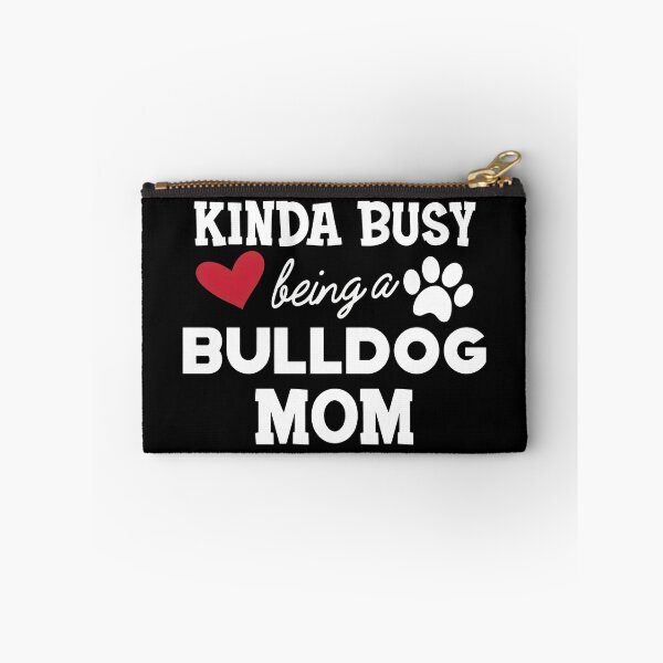 Artikelvorschau, Ziemlich beschäftigt als Bulldoggenmama Herz-Pfotenabdruck entworfen und verkauft von SoyLamderma.