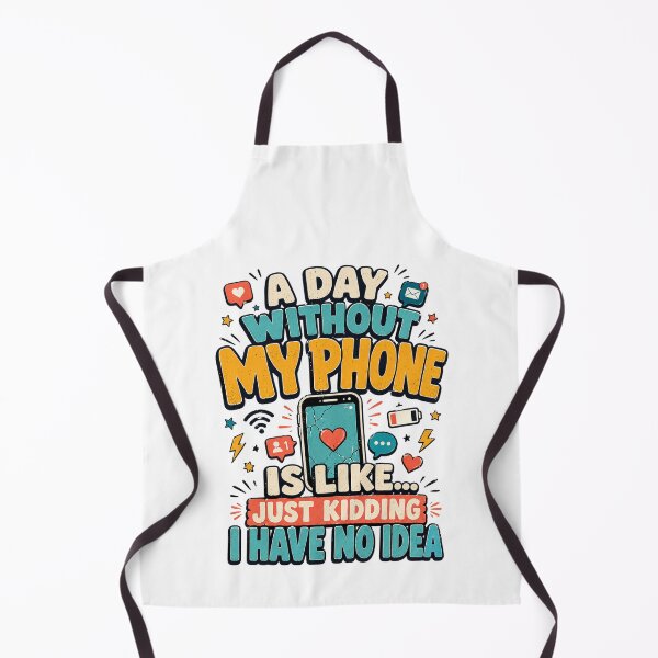 Item preview, A Day Without My Phone Is Like Just Kidding I Have No Idea Funny Tech Humor designed and sold by Teeture.
