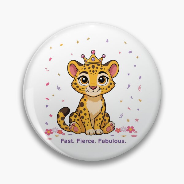 Item preview, Fabulous Cheetah Princess - Cute Birthday Cub Graphic designed and sold by ArthousePromos.