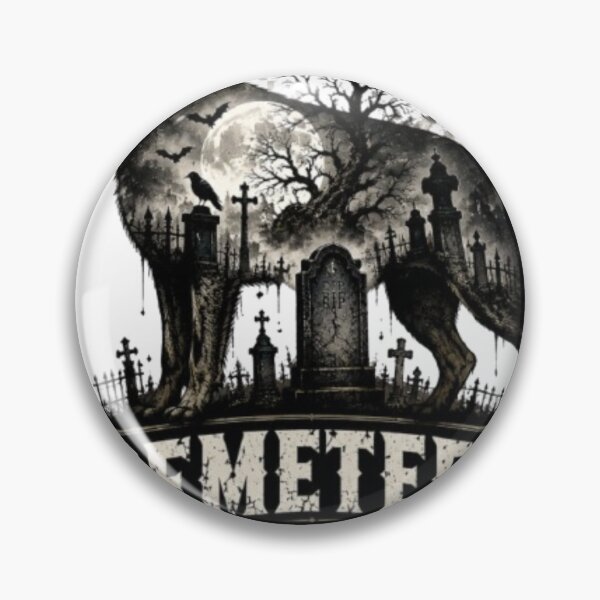 Item preview, Cemetery Shift The Dead Don't Leave German Shepherd Halloween Graveyard designed and sold by KnrNazimTHRE4DS.