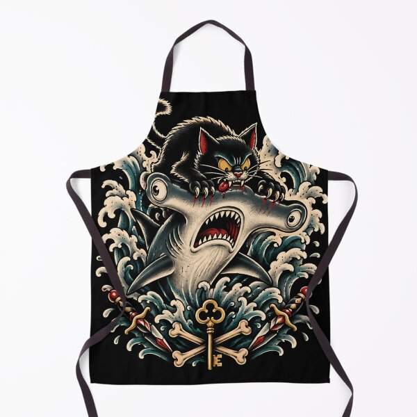 Item preview, Black Cat Shark Ocean Adventure designed and sold by JasKei-Designs.