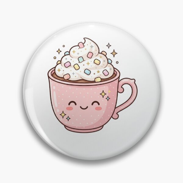 Item preview, Kawaii Hot Chocolate Mug – Cute Drink Sticker designed and sold by Cerys-GS.