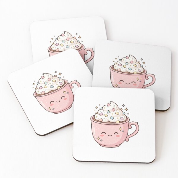 Item preview, Kawaii Hot Chocolate Mug – Cute Drink Sticker designed and sold by Cerys-GS.